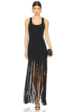 Fringe Skirt Dress David Koma