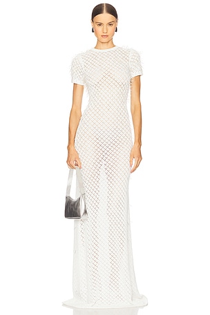 Gradient Glass Embroidery Gown David Koma