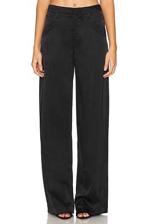 Satin Wide Leg Trouser David Koma