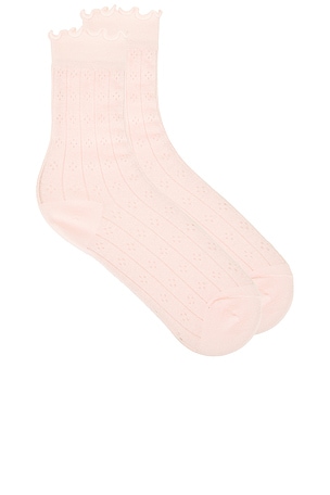 Pointelle Socks Dairy Boy