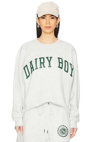 x REVOLVE Varsity Crewneck Dairy Boy