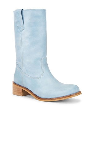 Dico Copenhagen Julia Gaucho Boot in Baby Blue. Size 41. Also
