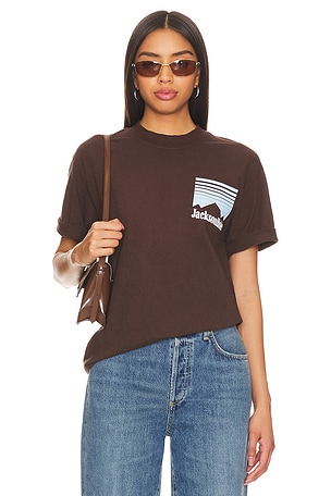 Diamond Cross Ranch Spooked Tee in Brown