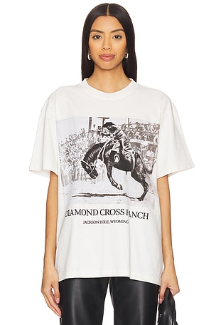 Diamond Cross Ranch Walter Riding Tee in White