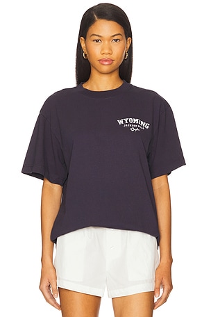 Diamond Cross Ranch Wyoming Classic Tee in Blue