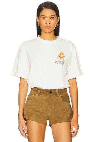 Diamond cross ranch camiseta american en color blanco