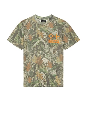 Diamond Cross Ranch Retro Address Tee in Green