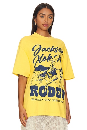 Diamond Cross Ranch Buck T-shirt en Jaune