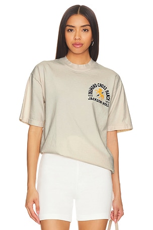 Diamond Cross Ranch Address Tee in Cream