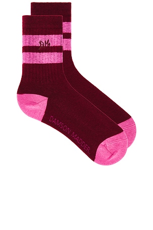 Calf Length Socks Damson Madder