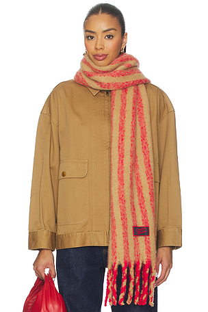 Brushed Oversized Scarf Damson Madder