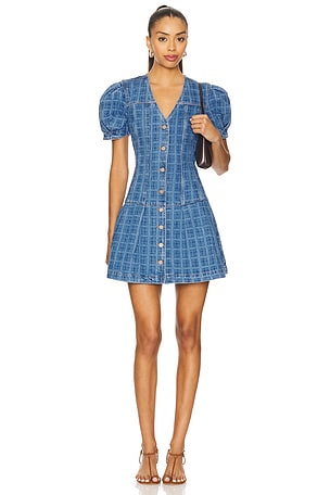 Adeline Shell Mini Dress Damson Madder