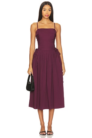 Angelina Dress Damson Madder