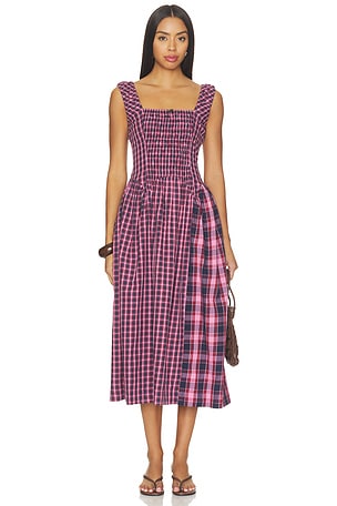Mallory Midi Dress Damson Madder