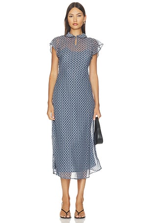 Hudson Midi Dress Damson Madder