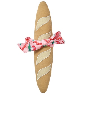Baguette Novelty Dog Toy Damson Madder