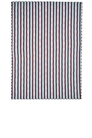 Damson Madder Bedding Throw in Cream,Blue