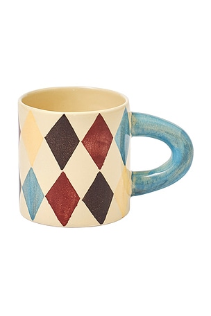 Damson Madder Chubby Mug in Cream