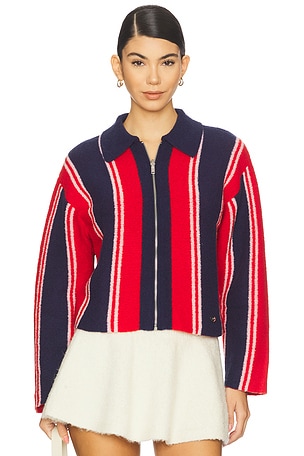 Bibi Reversible Cardigan Damson Madder