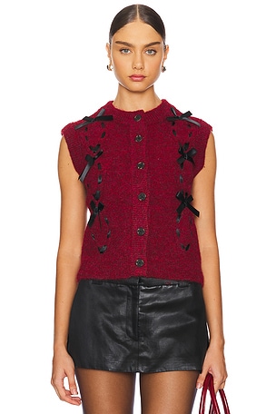 Kimmy Knit Vest Damson Madder