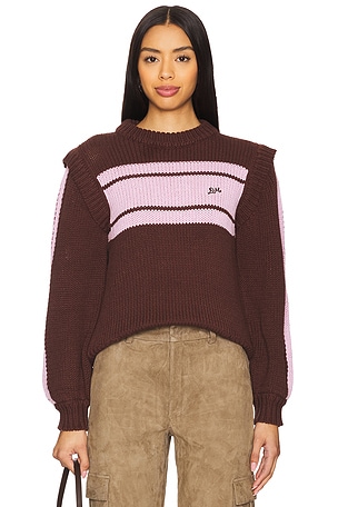 Poppy Crew Neck Jumper Damson Madder