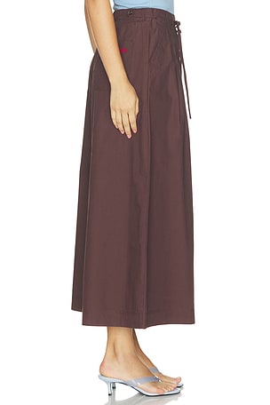 Damson Madder Tatiana Culotte Pant in Chocolate
