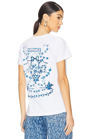 CAMISETA ENCOLHIDA FLOWER BASKET Damson Madder