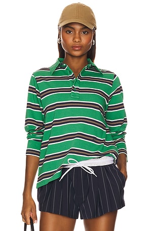 Cassia Shrunken Rugby Top Damson Madder