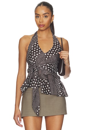 Leandra Halter Cami Top Damson Madder