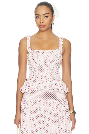 RAPHI CAMI 탑 Damson Madder
