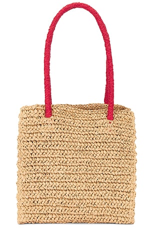 Damson Madder Fruity Raffia Bag in Tan