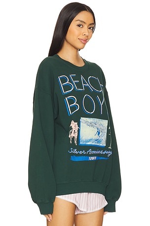 DAYDREAMER The Beach Boys Silver Anniversary Crew in Dark Green