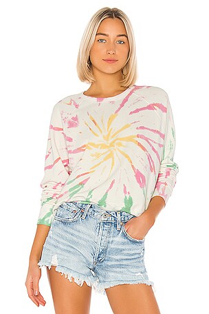 Daydreamer tie dye crop sweatshirt online