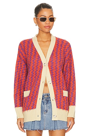 MAJE Multicolor Mimi good Zig-zag Sweater