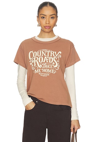 John Denver Country Road Reverse Gf Tee DAYDREAMER