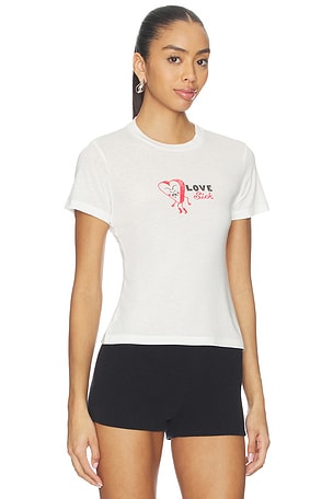 Daydreamer camiseta retro live sick heart burnout en color blanco