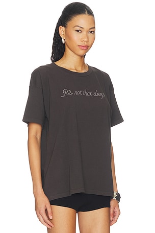 DAYDREAMER It's Not That Deep Merch Tee in Charcoal