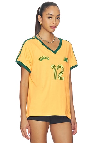DAYDREAMER Espana Club Tee in Yellow. Size XS. Also