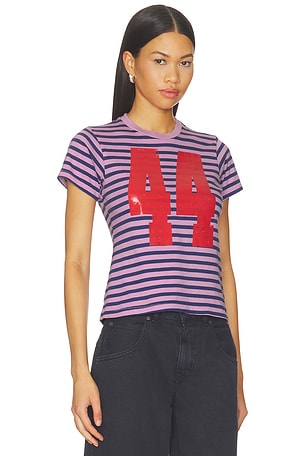 DAYDREAMER Stripe 44 Vintage Tee in Purple