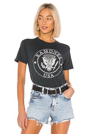 T-SHIRT GRAPHIQUE RAMONES USA CREST WEEKEND DAYDREAMER