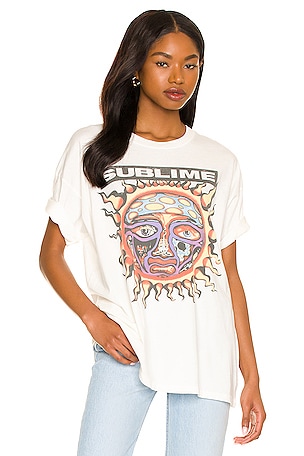 Daydreamer Sublime 40 Oz To Freedom Crewneck Graphic shops Tee in Vintage White