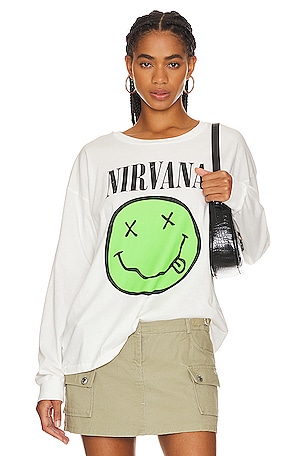 Nirvana Smiley Long Sleeve Merch TeeDAYDREAMER$87