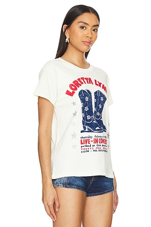 DAYDREAMER Loretta Lynn in Concert Tour Tee in Cream