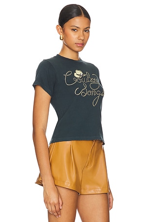 DAYDREAMER Cowboy Songs Vintage Tee in Black