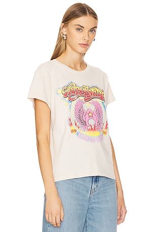 DAYDREAMER Aerosmith World Tour Tee Shirt in Cream