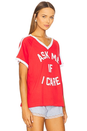DAYDREAMER Ask Me If I Care Club Tee in Red