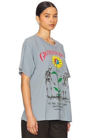 DAYDREAMER Grateful Dead Daisy Merch Tee in Blue