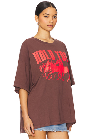DAYDREAMER Hold Your Horses Tee in Brick