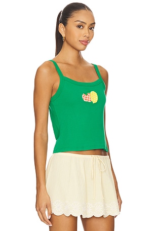 DAYDREAMER Main Squeeze Tank Top in Green
