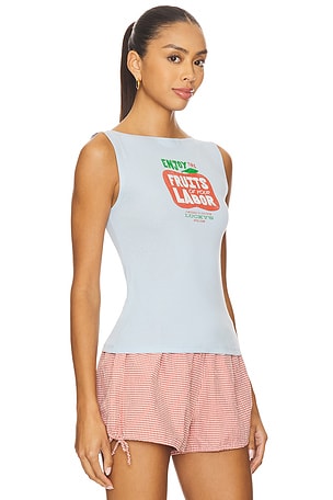 DAYDREAMER Fruits Of Your Labor Tank Top in Blue. Size XS. Also